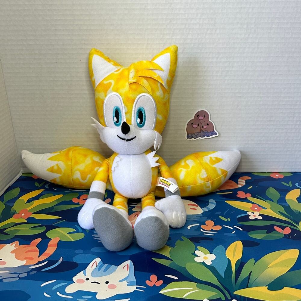 Sonic The Hedgehog Tails Fox Yellow Camo Plush Stuffed Animal Toy Doll